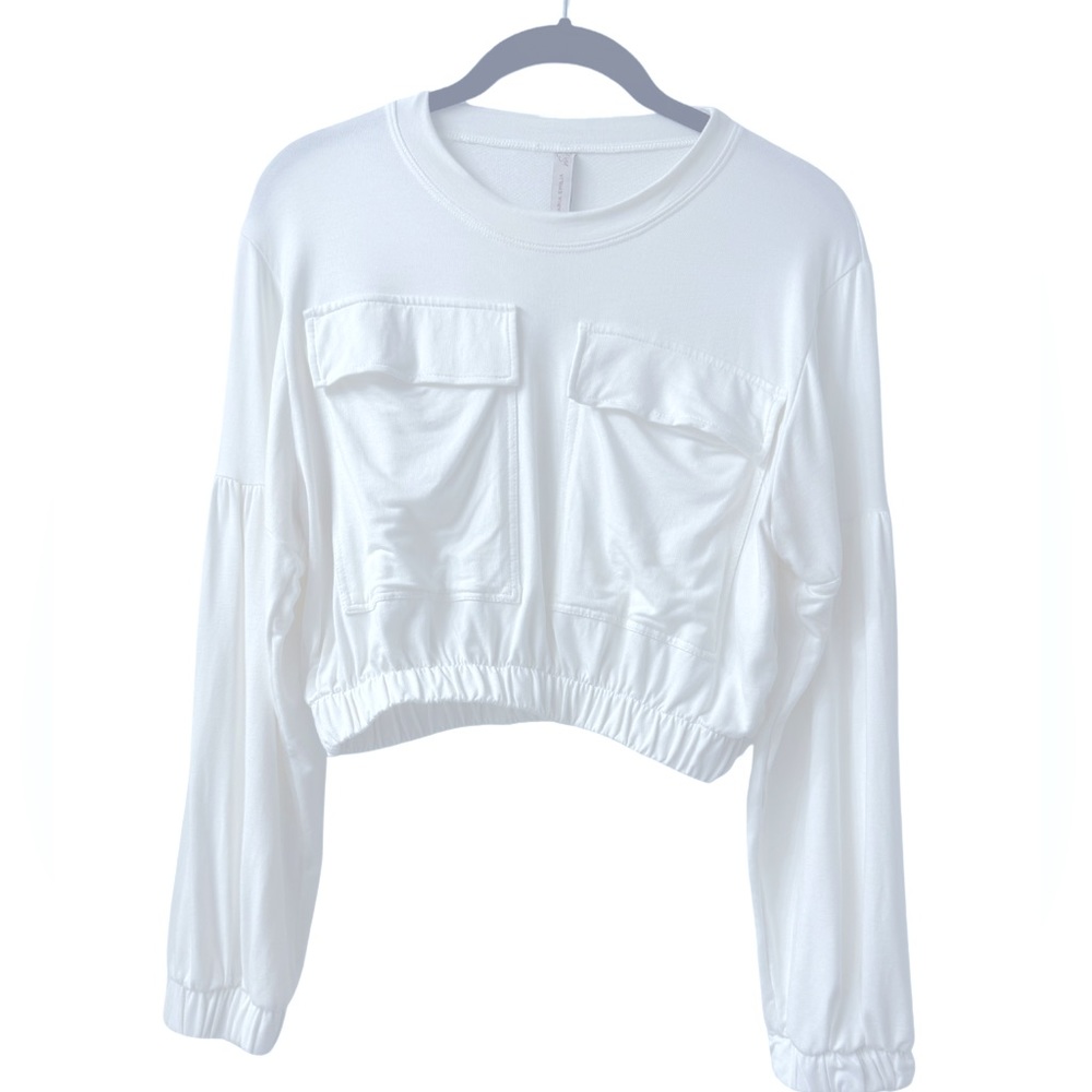 White, Long Sleeve with Pockets